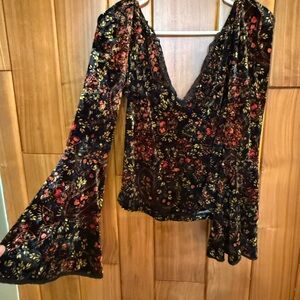 Free People Velvet top